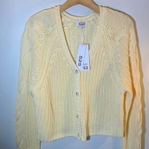 525 cardigan in butter